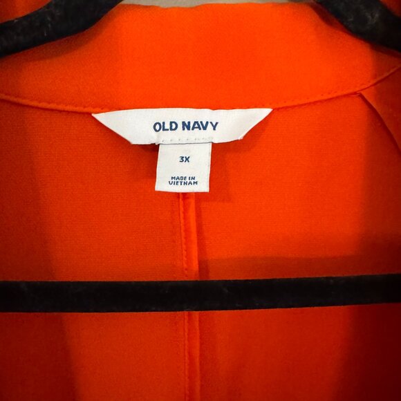 Old Navy Relaxed Blazer Warm Sunset Long Sleeve 2 Button Unlined Jacket - Picture 3 of 16